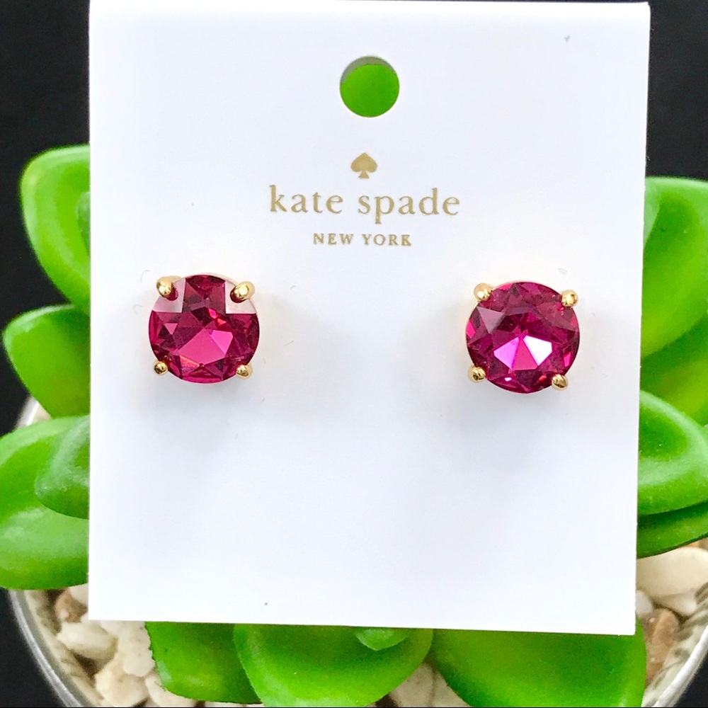 Kate Spade Fuchsia Gumdrop Earrings - Picture 3 of 6